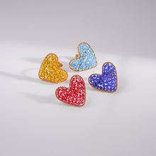 Load image into Gallery viewer, &quot;So Loved&quot; Heart Murano Ring
