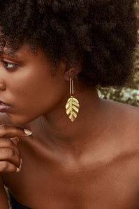 "Tropical" Leaf Earrings