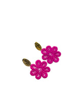 Load image into Gallery viewer, &quot;Sunshine&quot; Flower Iraca Earrings
