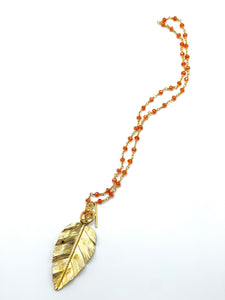 "Tropical" Leaf Necklace