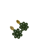 Load image into Gallery viewer, &quot;Sunshine&quot; Flower Iraca Earrings
